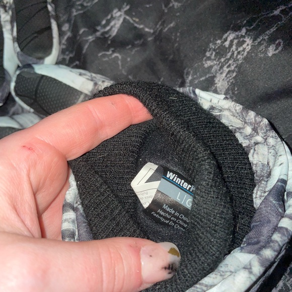 Waterproof Men's Gloves - Black and Gray campsite large - Picture 3 of 5